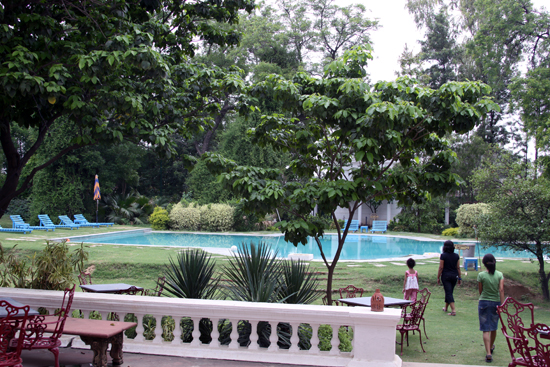 pataudi house pool side